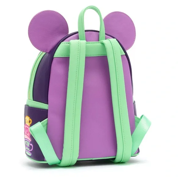 LOUNGEFLY NWT DISNEY PARKS MICKEY MAIN ATTRACTION ALICE IN WONDERLAND BACKPACK - Picture 2 of 10